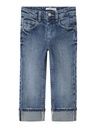 Gerade Mädchen Jeans mit Umschlag