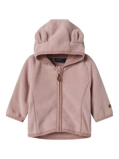 [01-35925.2] Baby Fleecejacke mit Kapuze (Rosa, 74)