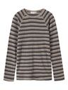 Langarmshirt aus Wolle gestreift