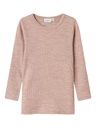 Langarmshirt aus Wolle gerippt