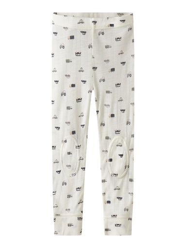 [01-35975.1] Lange Unterhose aus Wolle mit Muster (Creme, 122)