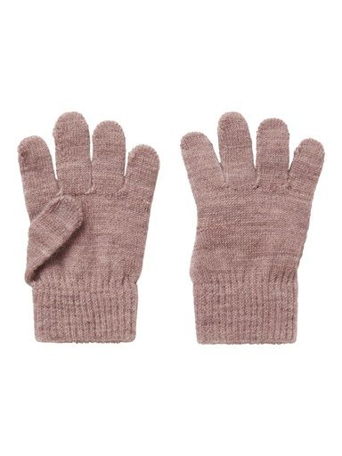 [01-35024.1] Fingerhandschuhe aus Wolle (Rosa)