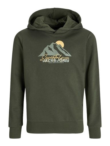 [01-34935.12] Hoodie mit Bergdruck (Khaki, 128)