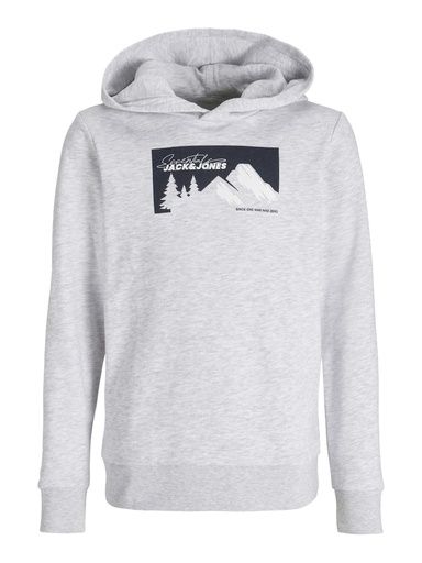 [01-34935.16] Hoodie mit Bergdruck (Grau, 128)