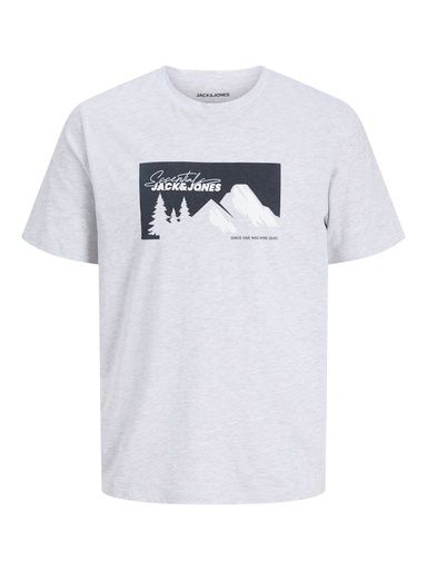 [01-34936.16] T-Shirt mit Bergdruck (Grau, 128)