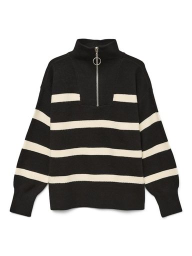 [01-36036.11] Strickpullover mit Stehkragen gestreift (146/152)