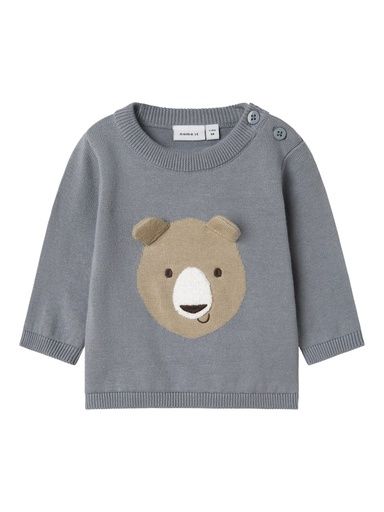 [01-36060.1] Baby Strickpullover mit Bärenkopf (62)