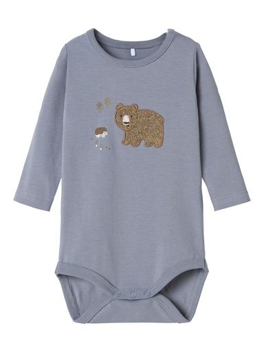 [01-36062.10] Langarmbody mit Druck (Blau, 86)