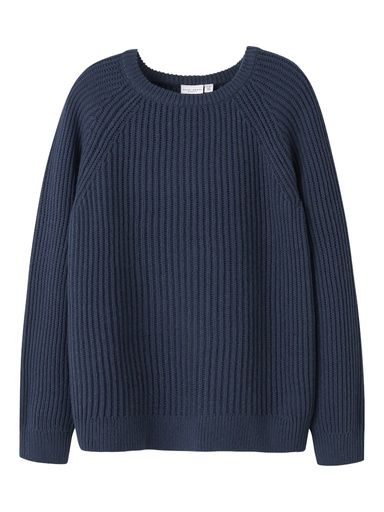 [01-36065.11] Strickpullover Rundhals (Dunkelblau, 134-140)
