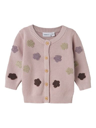 [01-36070.1] Baby Strickjacke mit Blumen (80)