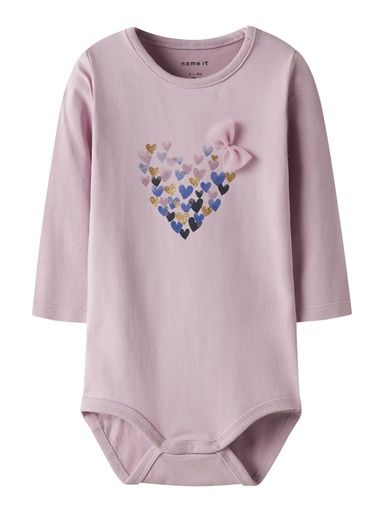 [01-36071.10] Langarmbody mit Herzdruck (Rosa, 74)