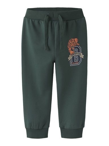 [01-36086.1] Jogginghose mit Allover Sportprint (Dunkelgrün, 116)