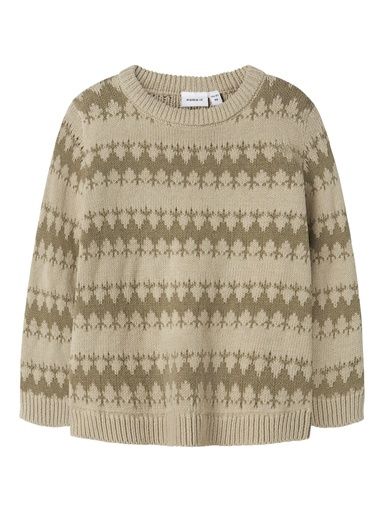 [01-36094.1] Rundhals Pullover mit Jacquard Muster (92)