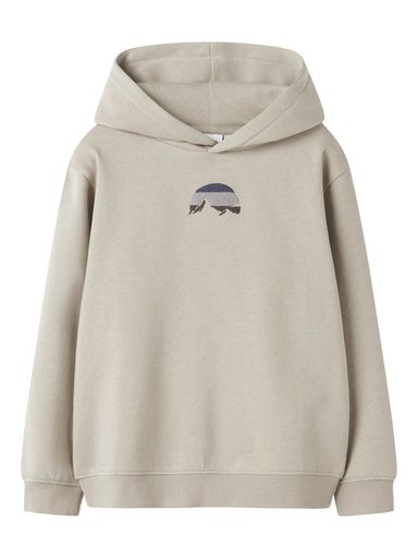 [01-36095.1] Hoodie mit Rückenprint (Braun, 134-140)