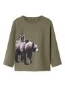 Langarmshirt mit Bärendruck