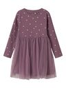 Langarmkleid mit Tüllrock