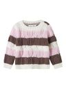 Strickpullover mit Blockstreifen