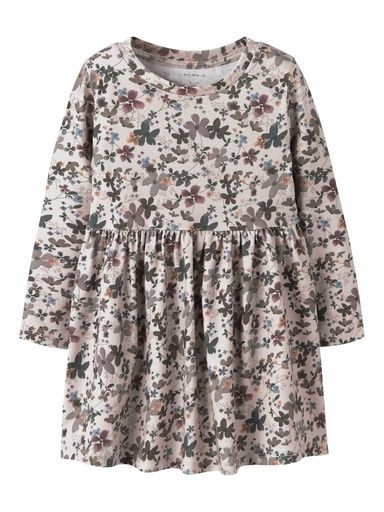 [01-36106.1] Jerseykleid mit Blumendruck (Beige, 128)