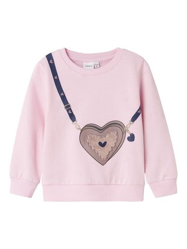 [01-36110.10] Sweatshirt mit Druck (Rosa, 110)