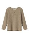 Langarmshirt Rippe meliert