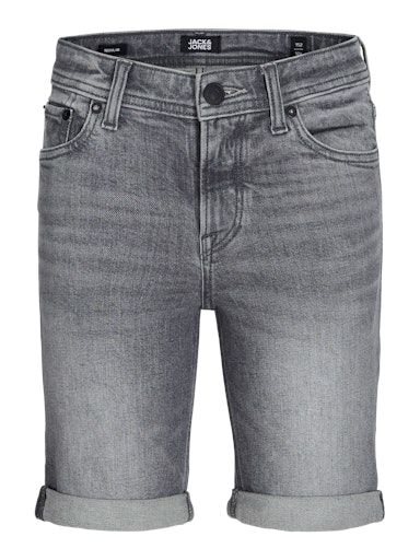 [01-34911.15] Jeansshorts mit Umschlag (Grau, 128)