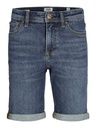 Jeansshorts mit Umschlag