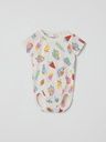 Kurzarm Body mit buntem Glace-Print