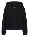 Kurze Sweatjacke mit Kapuze