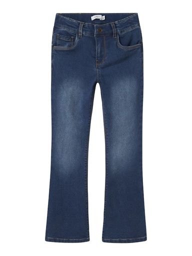 [01-36221.1] Gefütterte Bootcut Jeans Mädchen (Dunkelblau, 134)