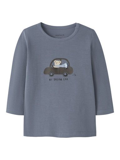 [01-36233.10] Langarmshirt mit Autoprint (Blau, 86)