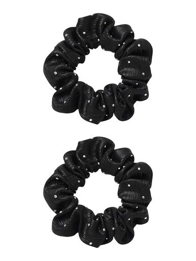 [01-36236.1] Haarscrunchie Glitter (Schwarz)