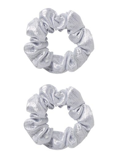 [01-36236.2] Haarscrunchie Glitter (Silber)