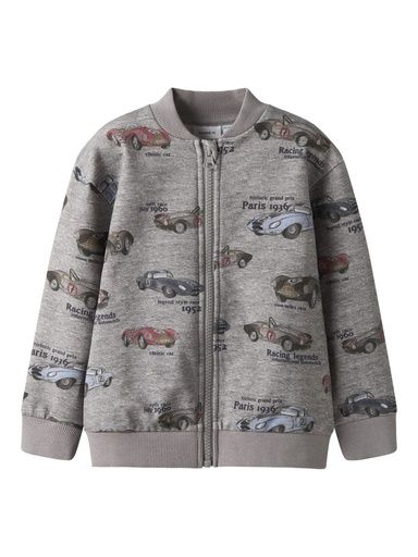 [01-36243.10] Sweatjacke mit Druck (Grau, 116)