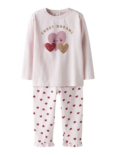 [01-36252.1] Pyjama Set mit Herzen Mädchen (110)