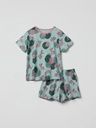Kurzes Kinder-Pyjama mit Koi-Motiv