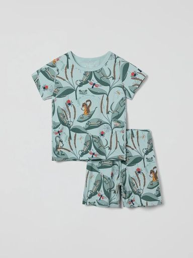 [01-36273.0] Kurzes Kinder-Pyjama mit Eidechsen-Motiv (98-104)