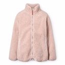 Einfarbige Mädchen Fleecejacke