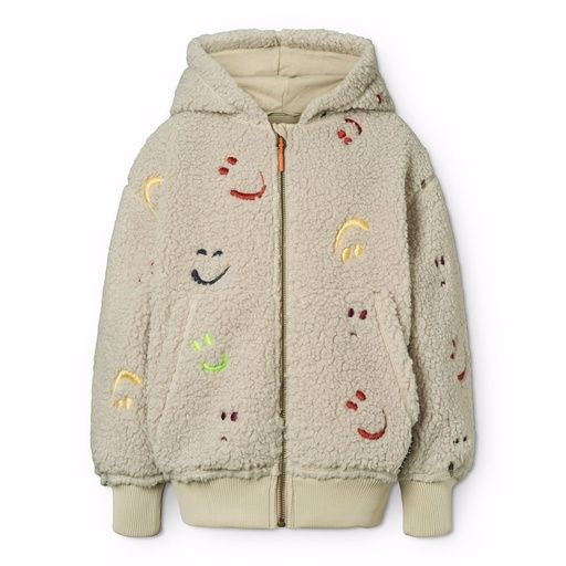 [01-36293.0] Kinder Teddyfleece-Jacke mit Smileys (116)