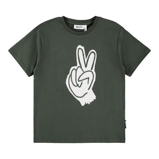 [01-36305.1] Knaben T-Shirt mit Peace-Hand (140)