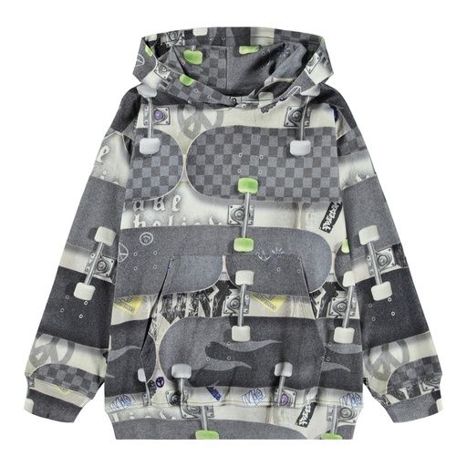 [01-36306.0] Knaben Hoodie mit Skateboard-Print (140)