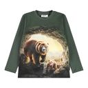 Knaben Langarmshirt mit Bären-Fotodruck