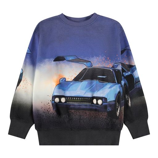 [01-36312.0] Knaben Sweatshirt mit Rennauto (122)