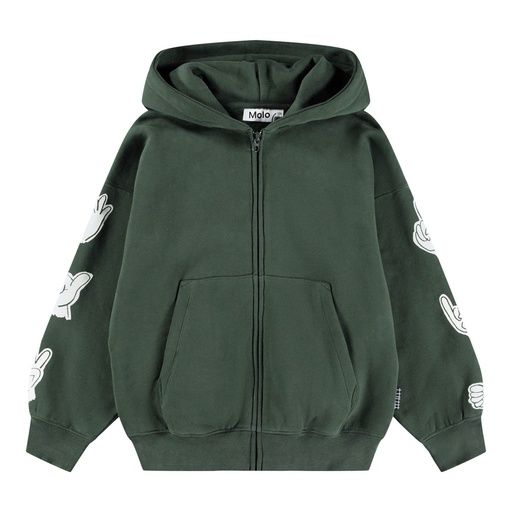 [01-36316.13] Knaben Kapuzenjacke Bio-Baumwolle (Dunkelgrün, 128)