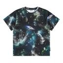 Knaben T-Shirt Weltraum-Alloverprint