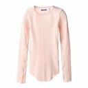 Geripptes Mädchen-Langarmshirt