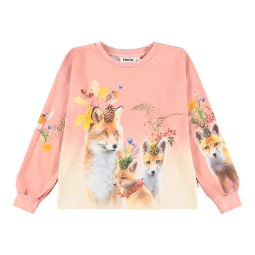 [01-36330.0] Mädchen Langarmshirt mit Fuchs-Familie (110)