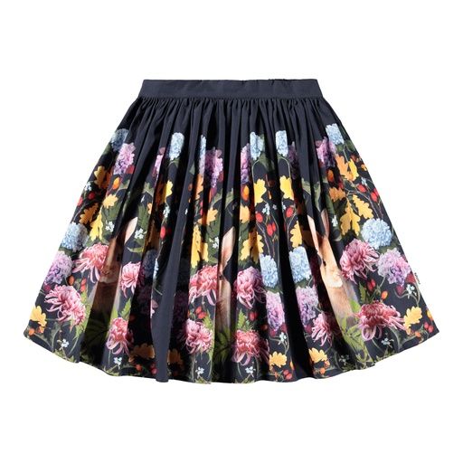 [01-36332.0] Bunter Mädchen-Rock mit Hasenprint (122-128)