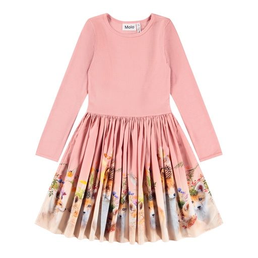 [01-36334.0] Mädchen-Kleid langarm Fuchs-Motiv (110-116)