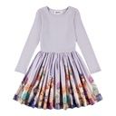 Langärmliges Mädchenkleid mit süssen Tieren