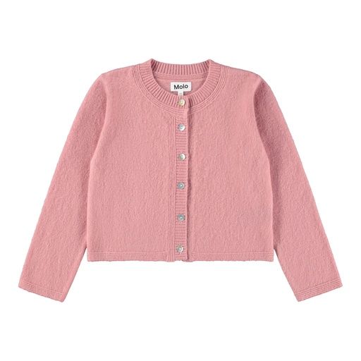 [01-36349.12] Mädchen Strick-Jäckli einfarbig (Rosa, 98-104)